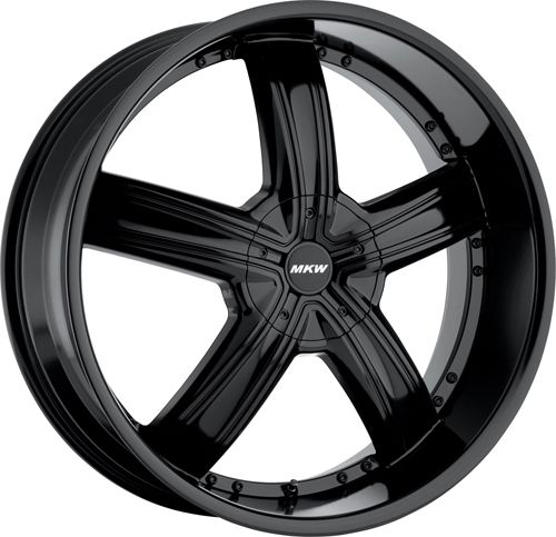 18 MKW M103 Wheels All Satin Black 18x7 5 5LUG 5x110 5x115 Et 40 Lot