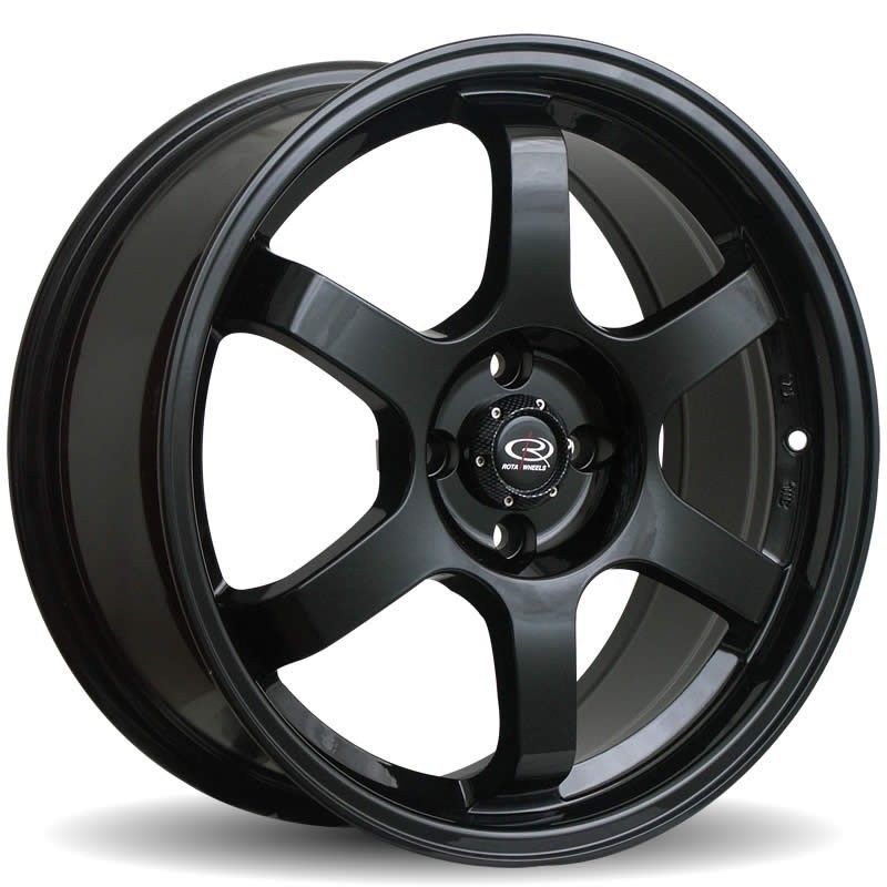 16 ROTA GRID BLACK RIMS WHEELS 16x7 40 4x100 CIVIC INTEGRA MINI COOPER