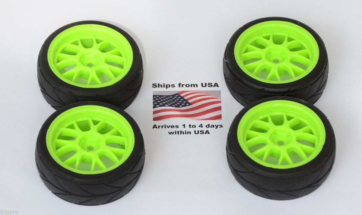 4x Wheels Tires 1 10 Team Associated Kyosho Traxxas Fiesta 1 16 Rally