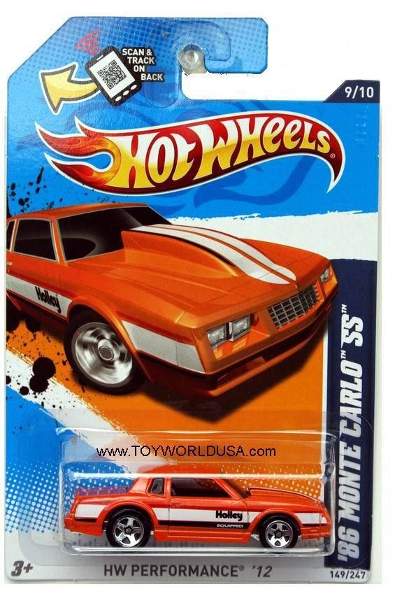 2012 Hot Wheels HW Performance 149 86 Monte Carlo SS Orange