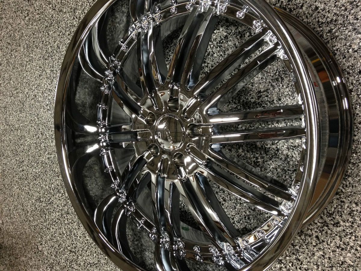 22 INCH MENZARI CHROME RIMS CHRYSLER 300C, DODGE CHARGER,CHALLENGER