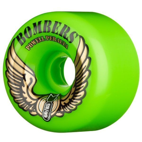 Powell Peralta Bombers Skateboard Wheels Green 60mm 85A