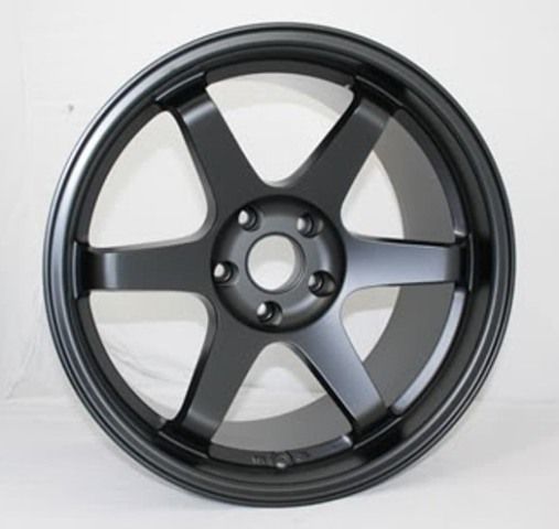 18x8 5 5x114 3 35 Matt Black Wheels Fit RSX TSX Civic SI RX8