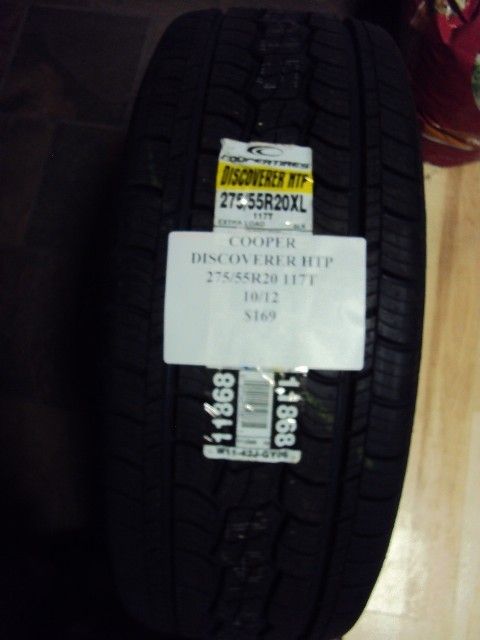Cooper Discoverer HTP 275 55R20 117T Brand New Tire