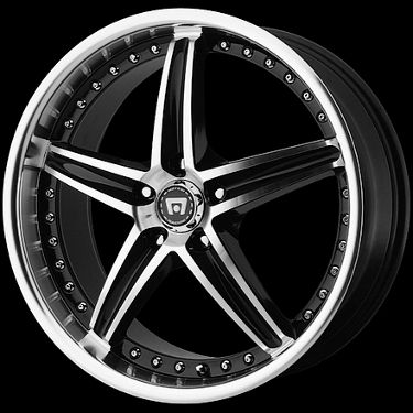  RACING MR107 107 BLACK WHEELS RIMS 5 LUG 5X4 5 5X110 5X112 5X100