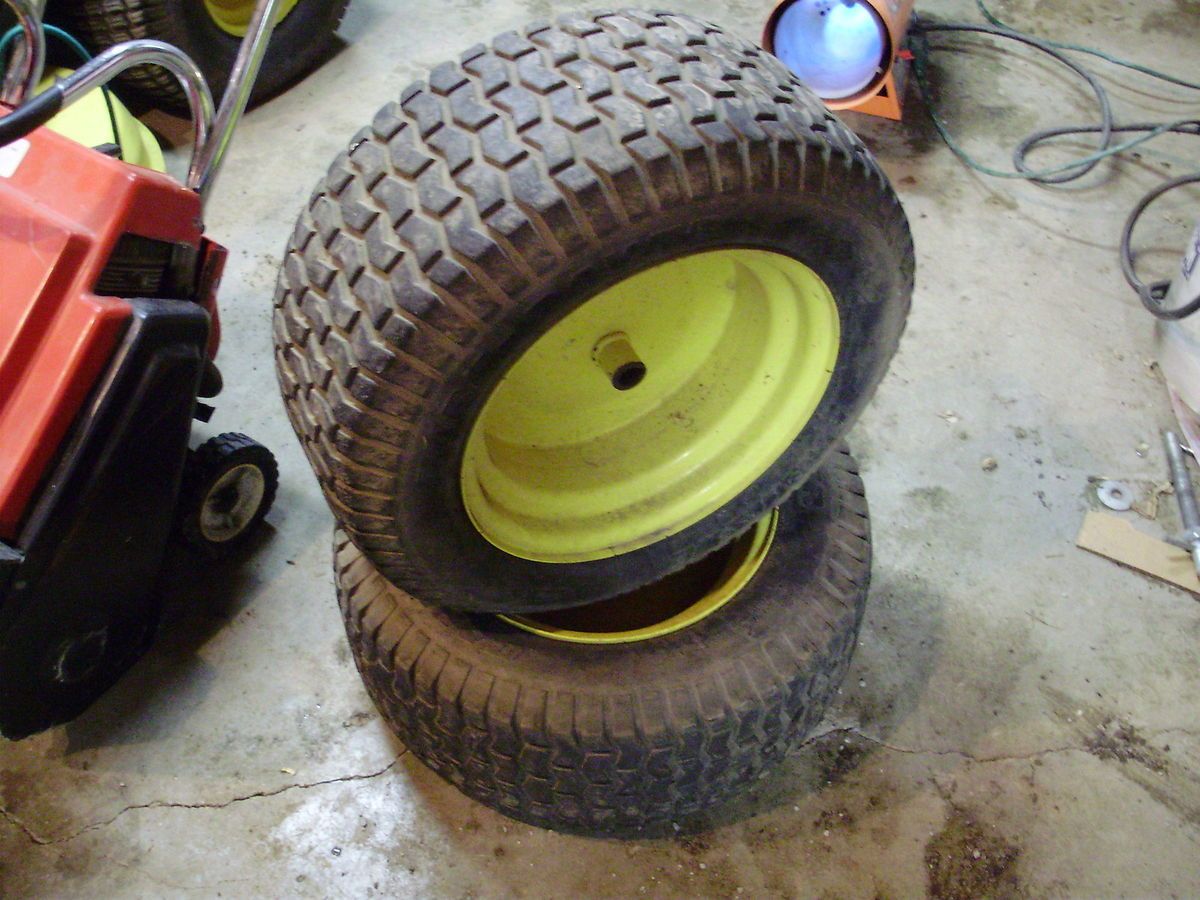 Deere L120 L130 Lawn Tractor Rear Tires Wheels 22 x 9 50 12