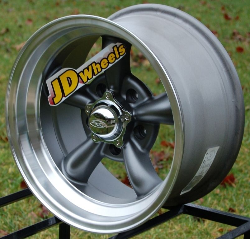 Jdwheels 15x8 American Eagle 111 Gray 5x4 5 Muscle Car Wheel Ford