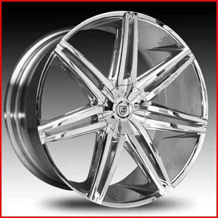  WHEELS YUKON GMC LEXANI JOHNSON 2 II RIMS ESCALADE FORD RIMS CHROME