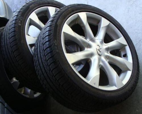 Alloy Wheels Rims Pirelli P6 Tires 245 40 R18 18 5 Lugs Infinity FX