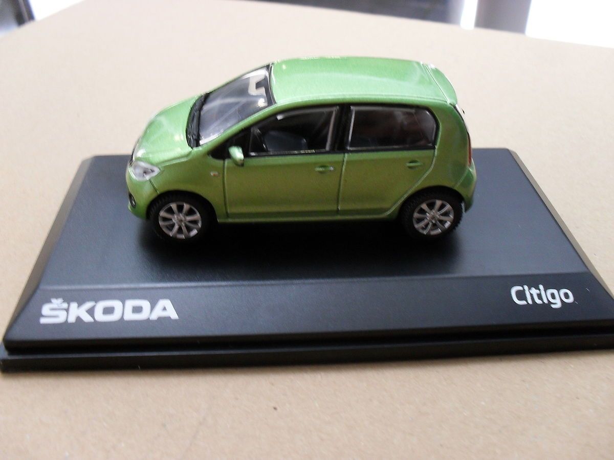 Original Skoda Citigo Modellauto 143 Spring Grün Metallic